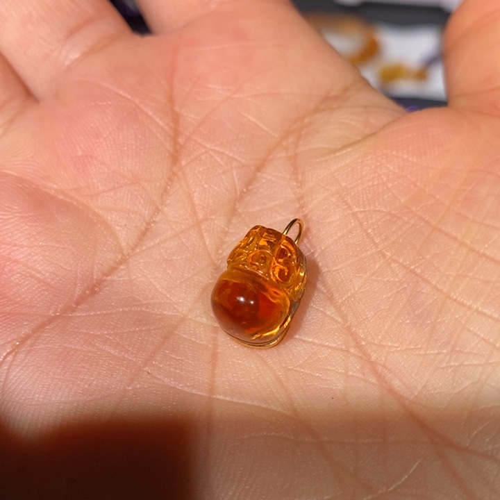 手链水晶未镶嵌金红料貔貅漏不退换