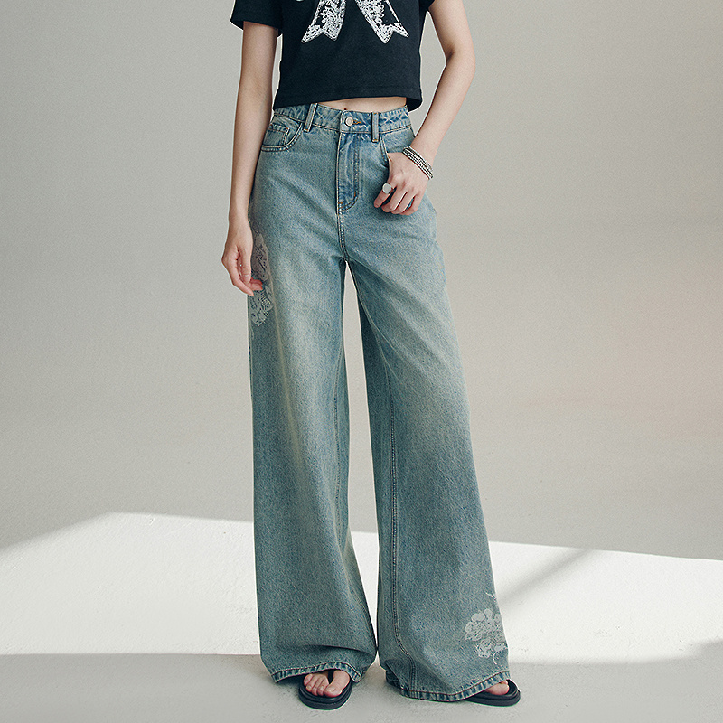 【粉丝专享】MOFAN摩凡夏新款牛仔蓝牛仔裤MDN571876