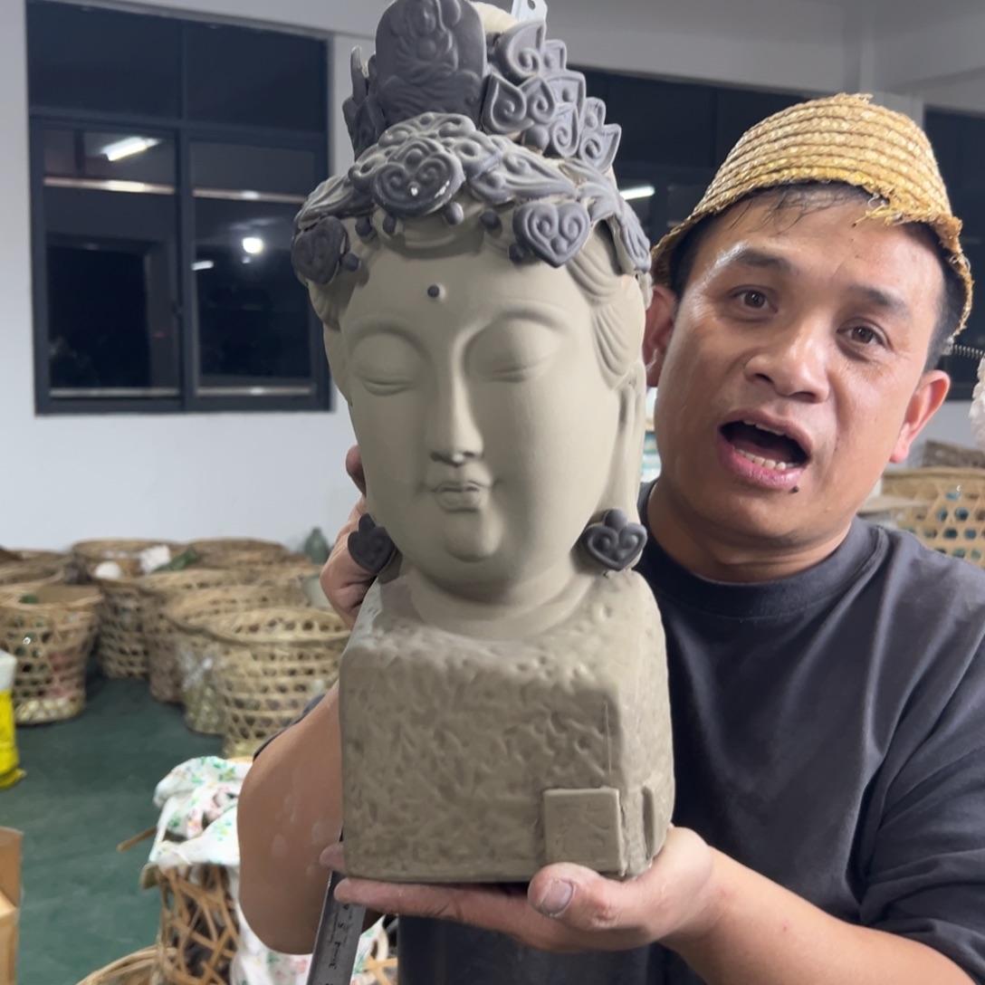 摆件168 号高中低温陶瓷工艺瓶（部分微瑕）