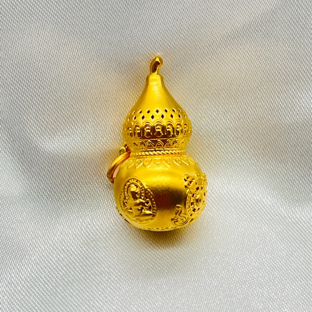 足金饰品/古法花丝葫芦吊坠/2.29/1C5F0630/K