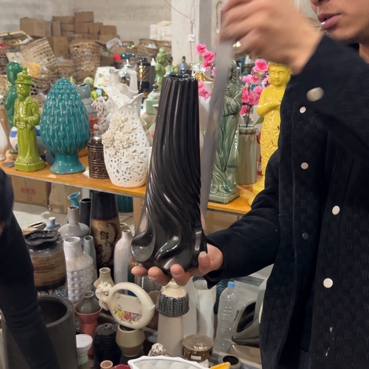 摆件高度28厘米口径3厘米微瑕捡漏