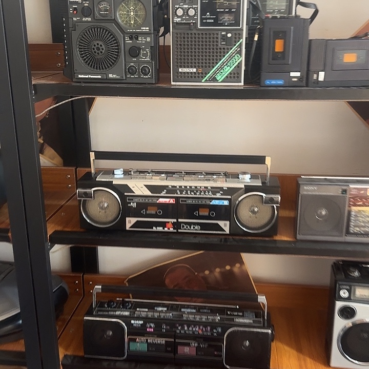 有机玻璃收录机一组一拍