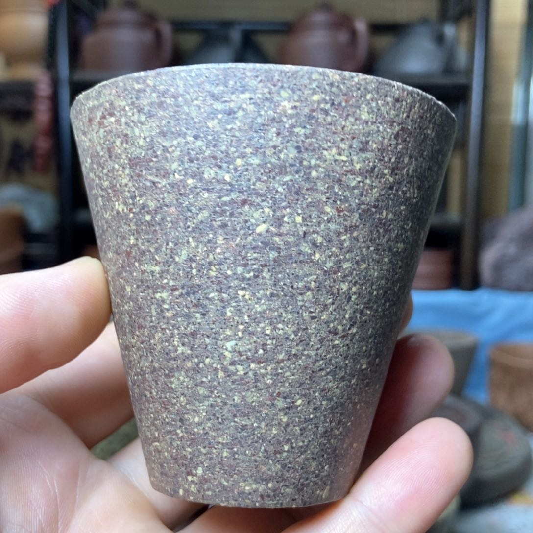 茶杯紫砂16目手工料半手工主人杯100毫升
