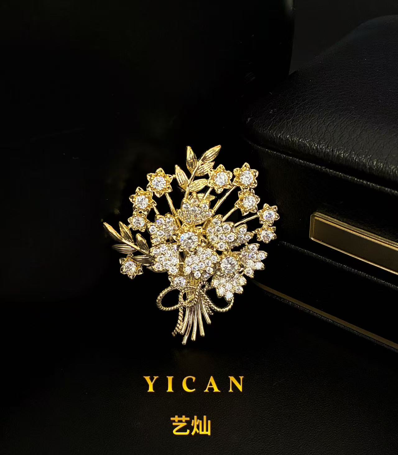 合金胸针 【幸运发财树】简约百搭精致优雅高档春夏时尚胸针