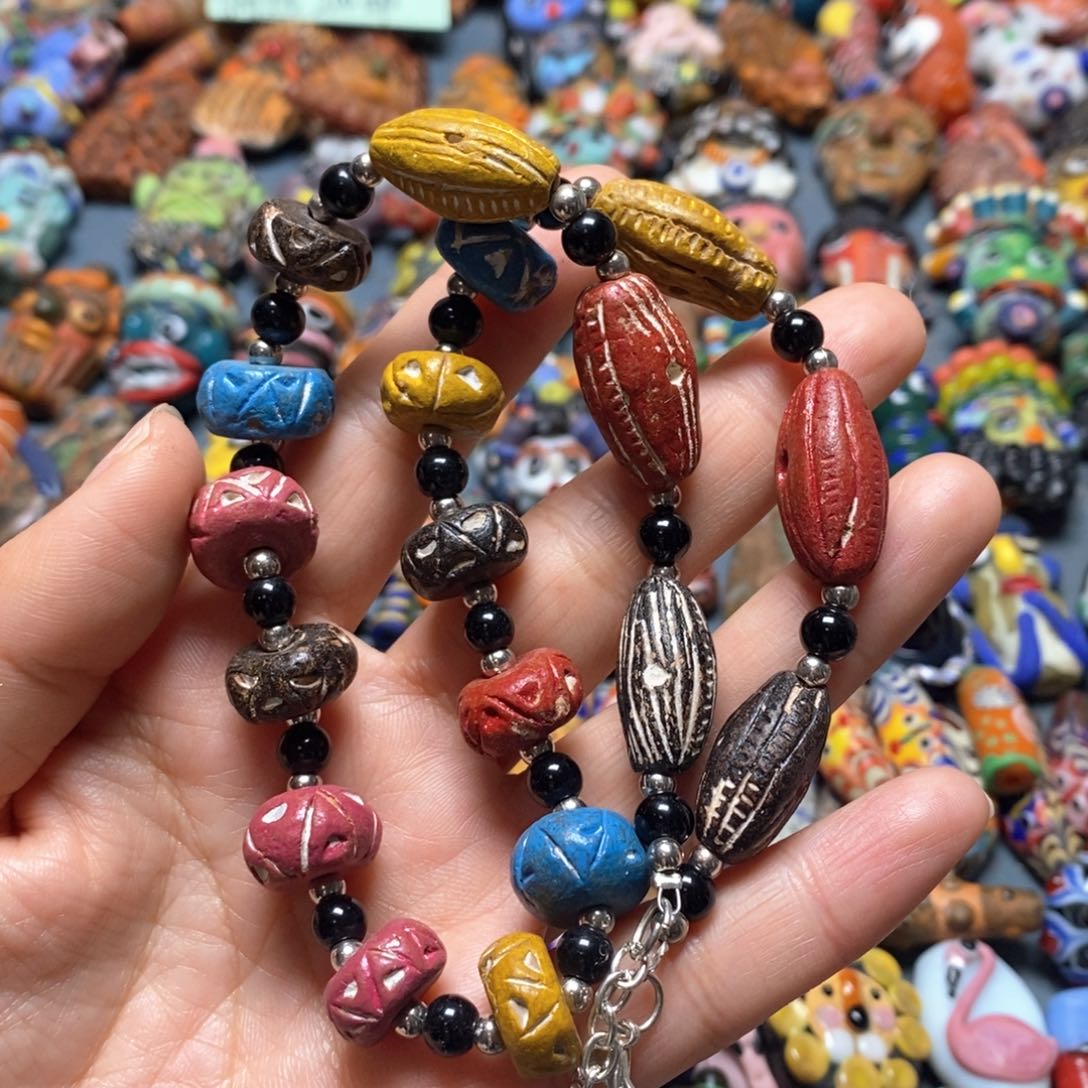 琉璃颈饰印度尼西亚链子