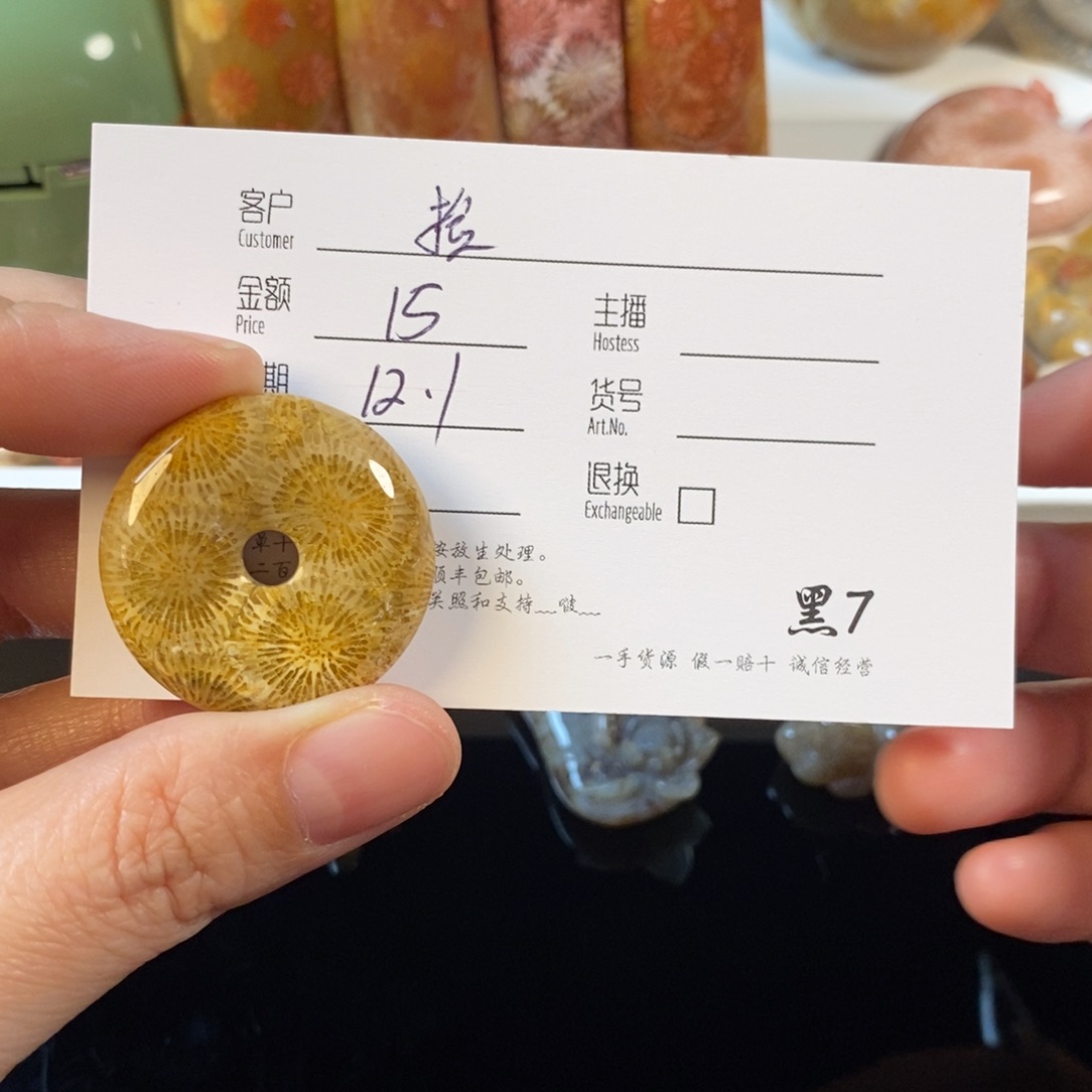 捡****硅化珊瑚（珊瑚玉）未镶嵌颈饰