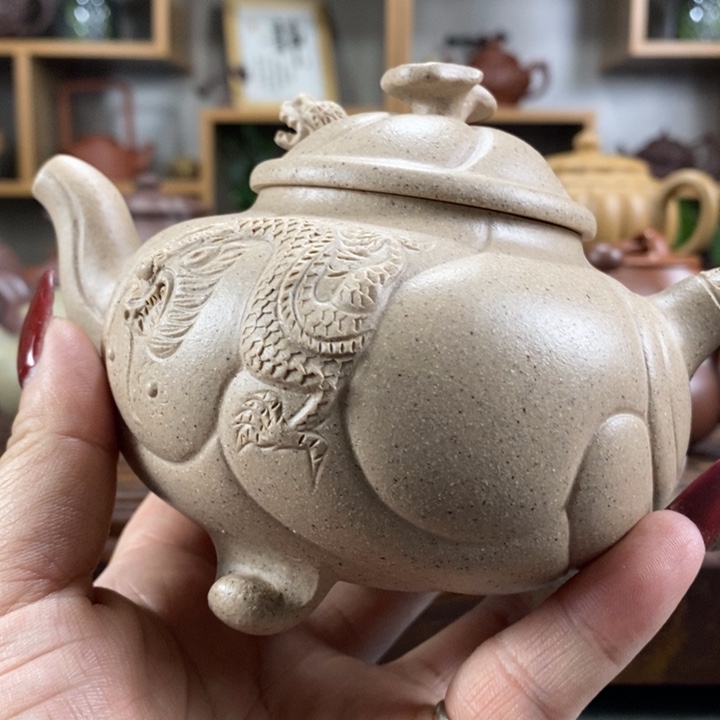 紫砂茶壶黑***衣原矿紫砂壶