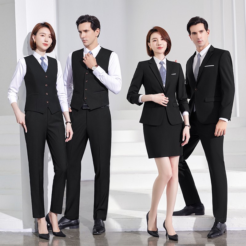 西装套装商务正装男女同款职业装售楼部4s店酒店经理年会工作服