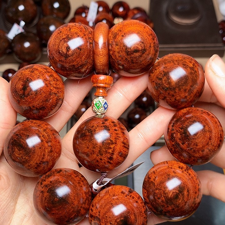 花梨木类手串/手链黄花梨风化料老挝花梨土埋料3.0