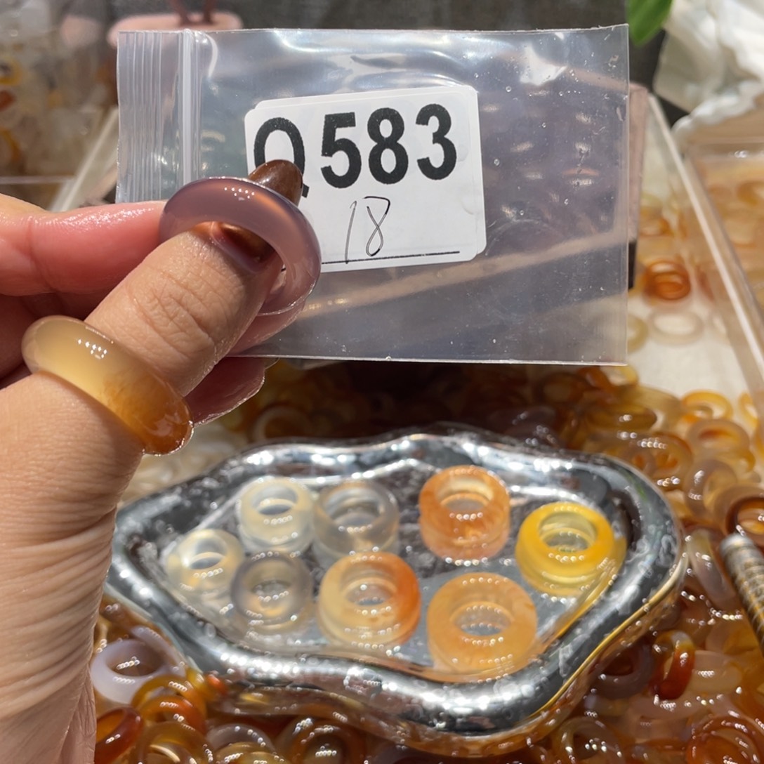 玛瑙/玉髓未镶嵌戒指583