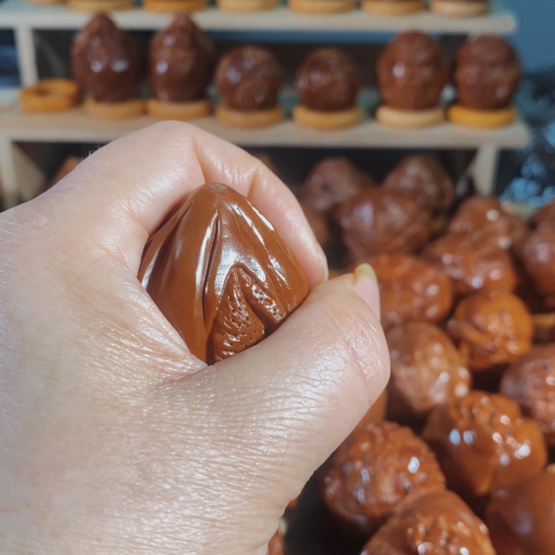 橄榄核把件抖**户核雕四面一颗卡38