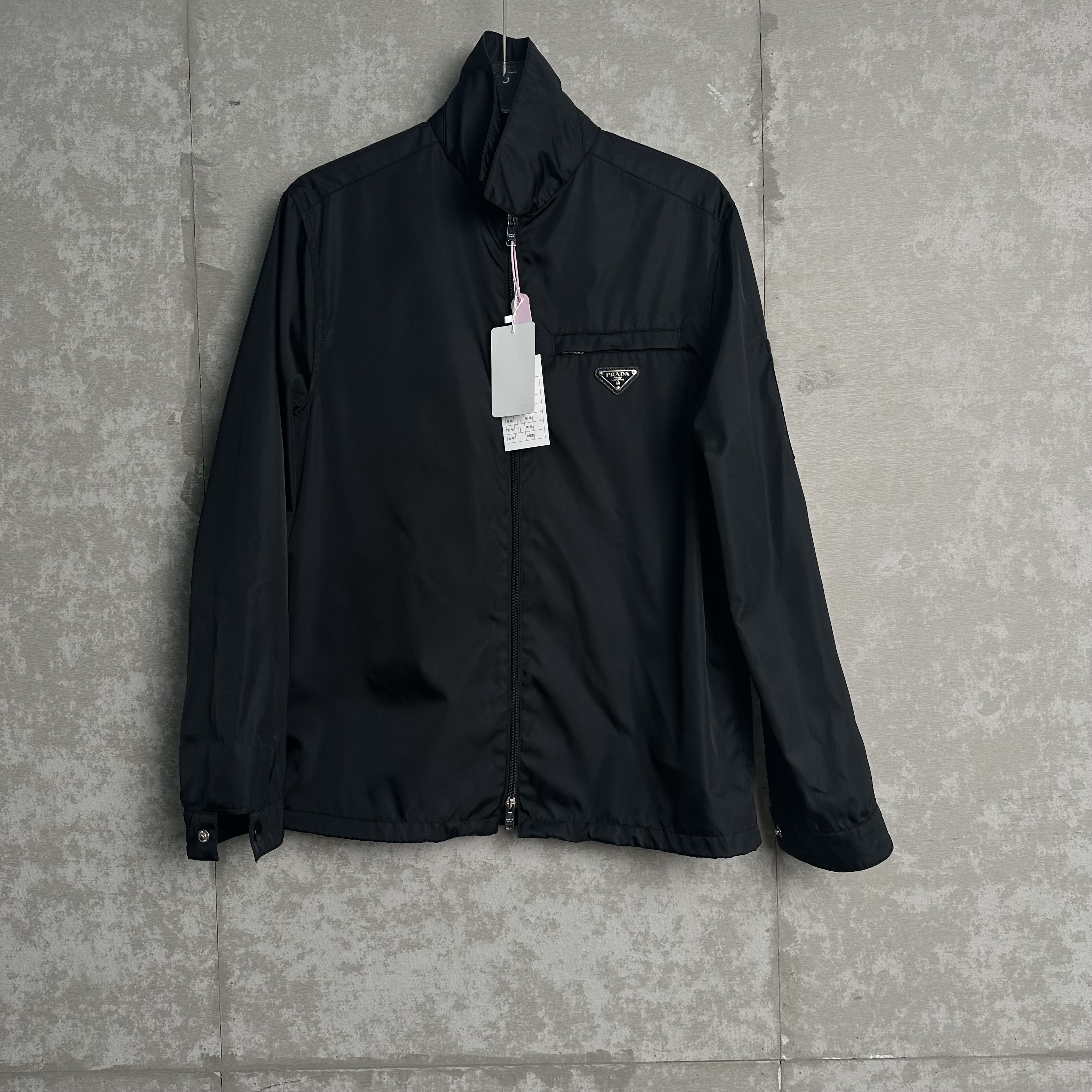 未使用 WE11 DONE 瑕疵/S*1/普拉达金属尼龙三角标夹克外套/17981