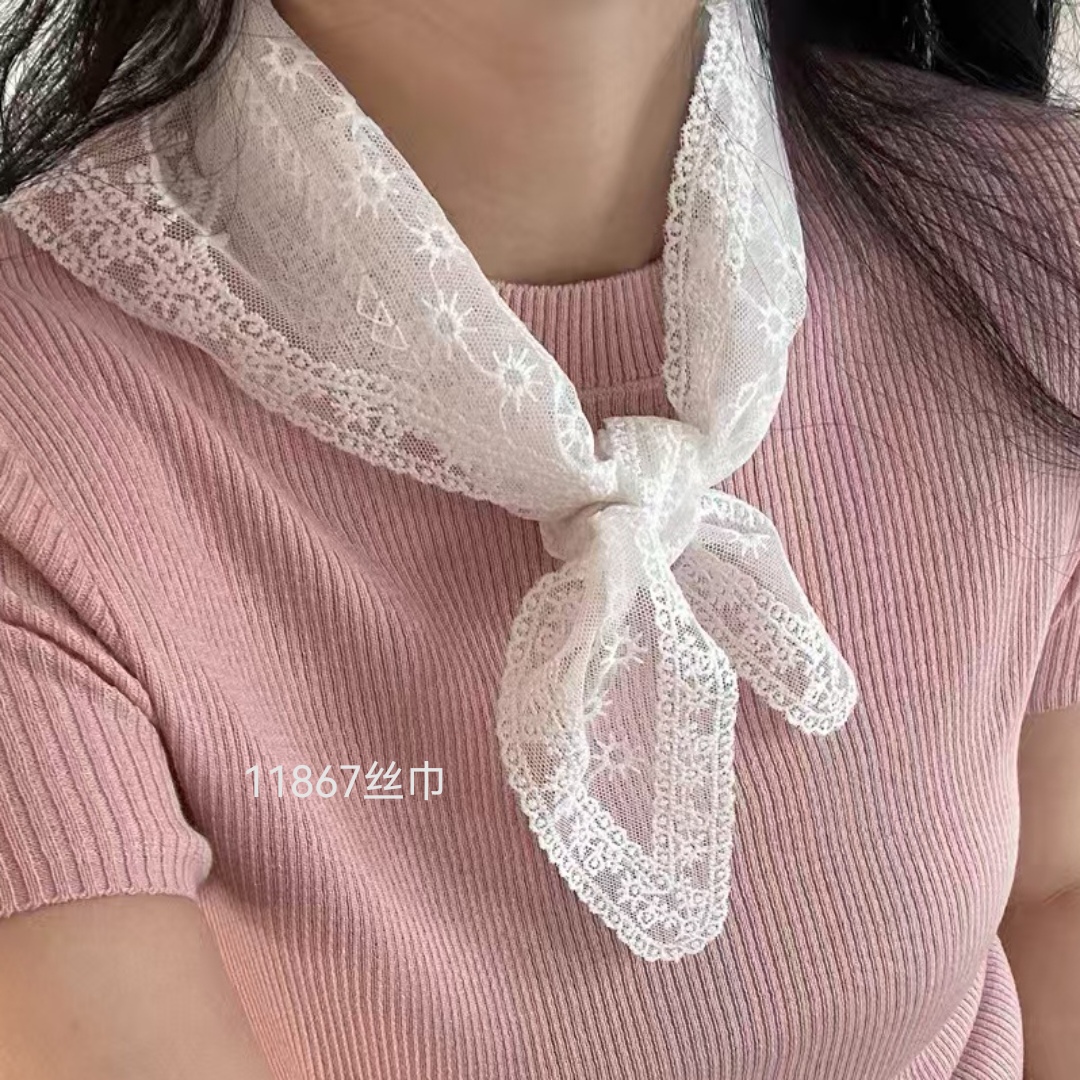 11867 SANFAN （单件丝巾1条）蕾丝披肩丝巾