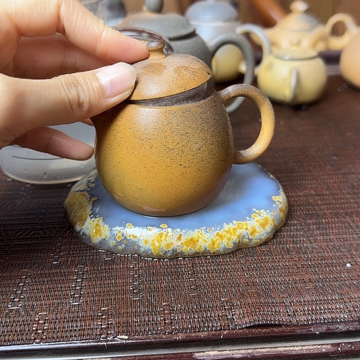 紫砂茶壶坭兴陶龙窑柴烧大寺