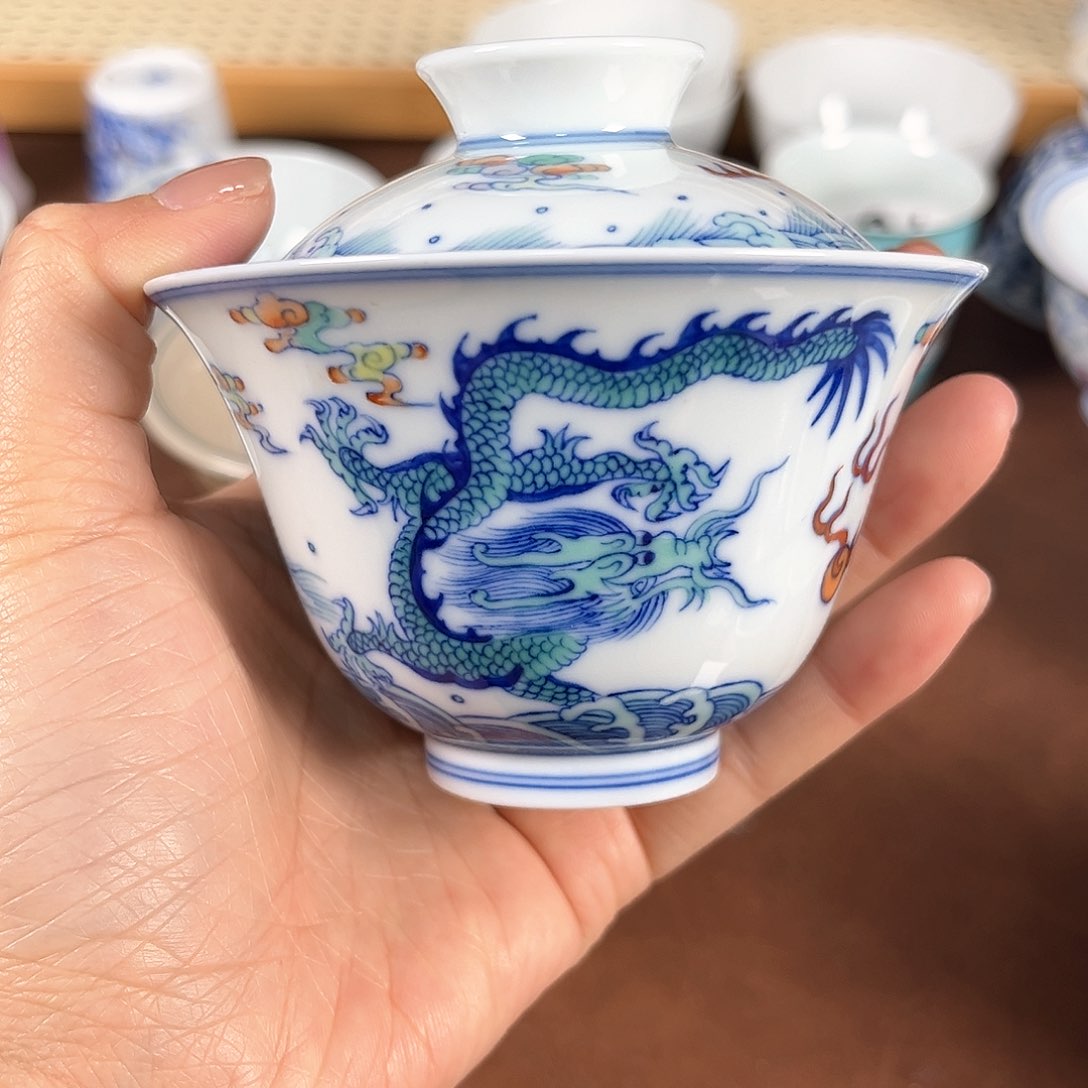 景德镇手工手绘茶具微瑕