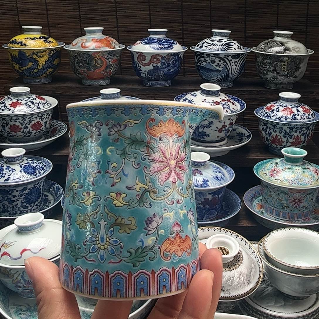 陶摆件景德镇陶瓷公道杯