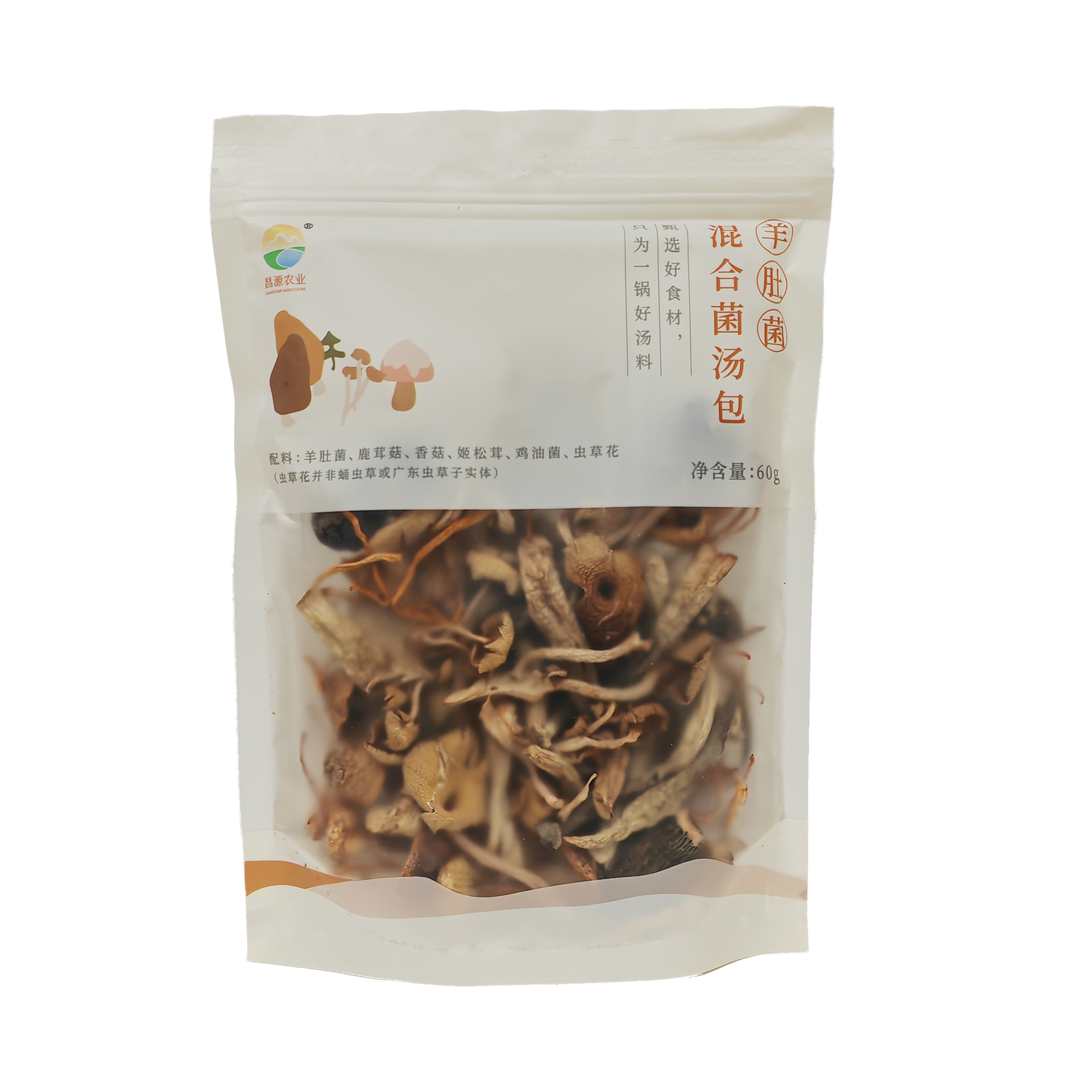 白河羊肚菌混合菌汤包60g