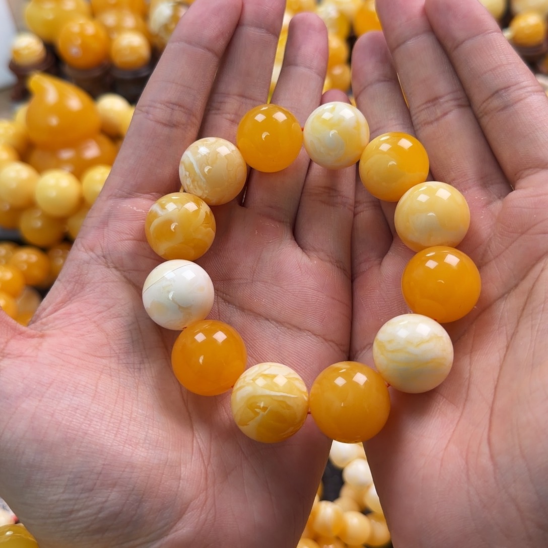 琥珀未镶嵌珠宝奇石19mm