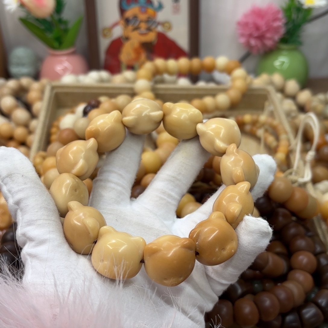 菩提根/象牙果吊坠牙果瑕疵机抛119