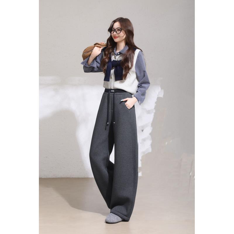 【胜华优选】冬日必穿！超厚实软糯糯慕冬绒复舒棉绒弯刀裤3317