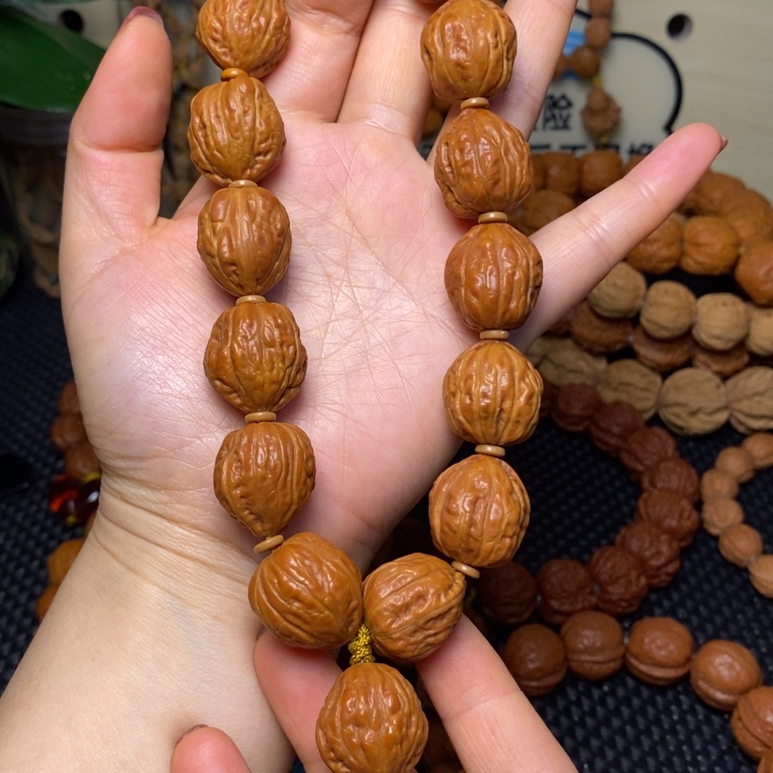 文玩核桃手串20金蟾