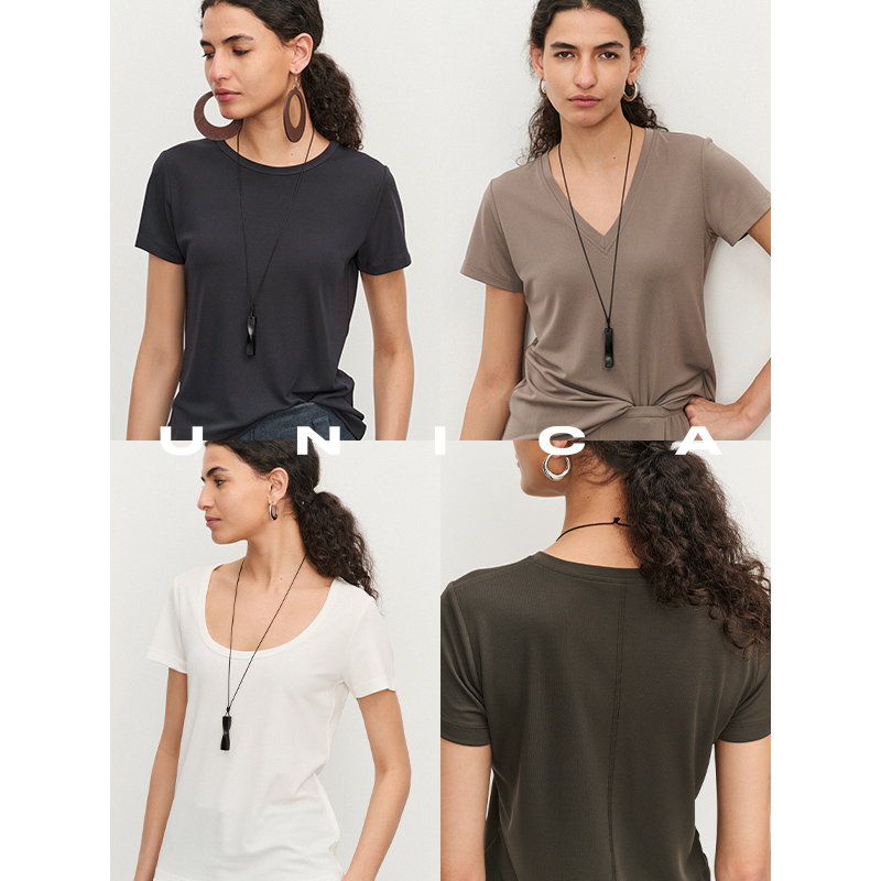 UNICA/口碑T王升级__日本进口强捻VISCOSE懒人T恤