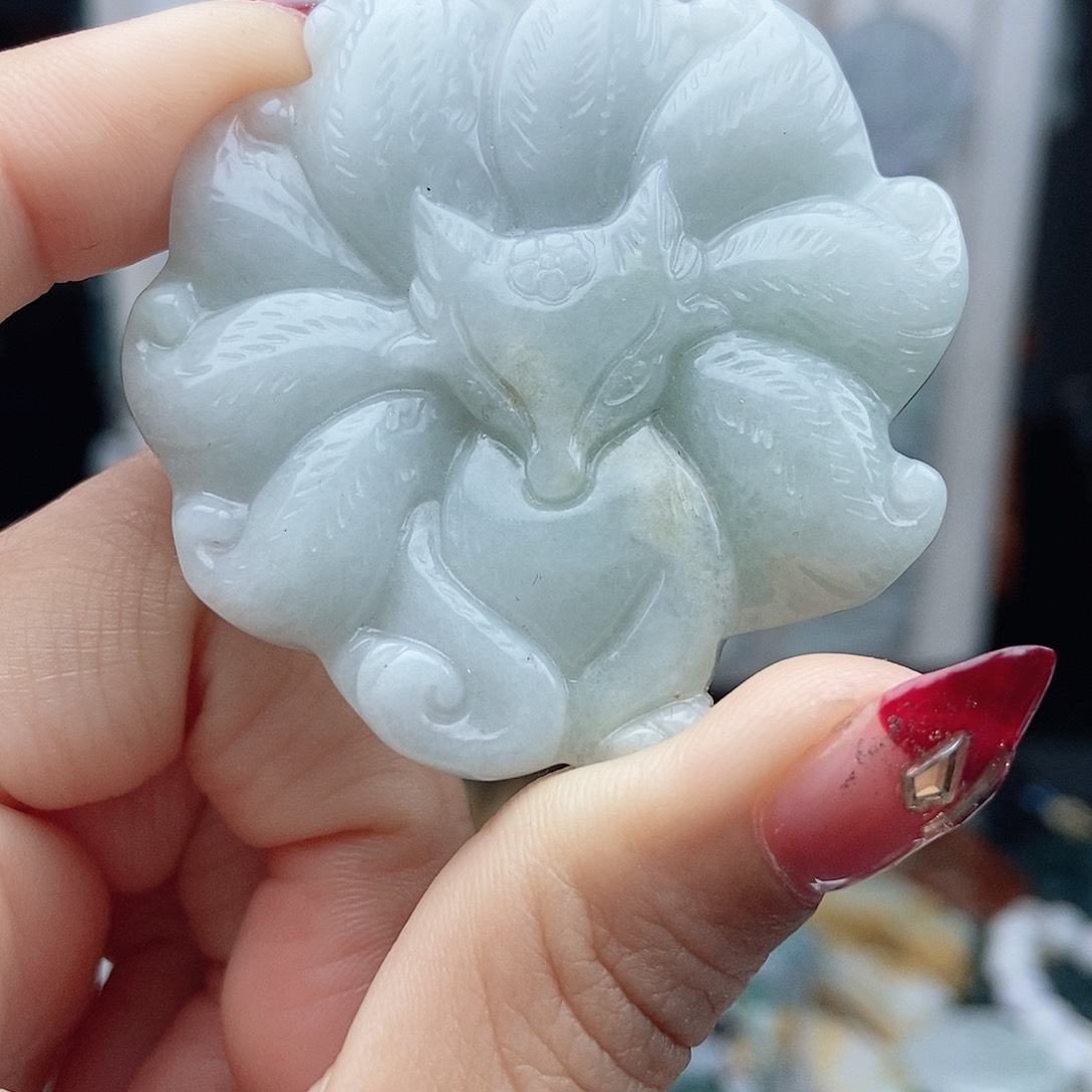 翡翠颈饰14K金镶嵌翡翠