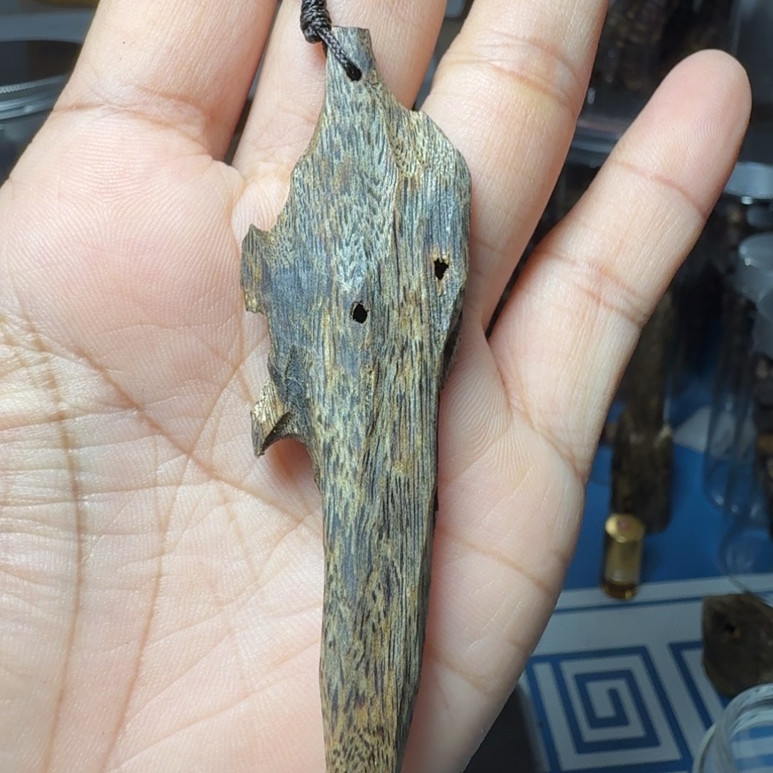 树心油虫漏手把件车挂
