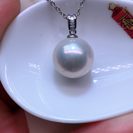 淡水珍珠耳饰银S925镶嵌