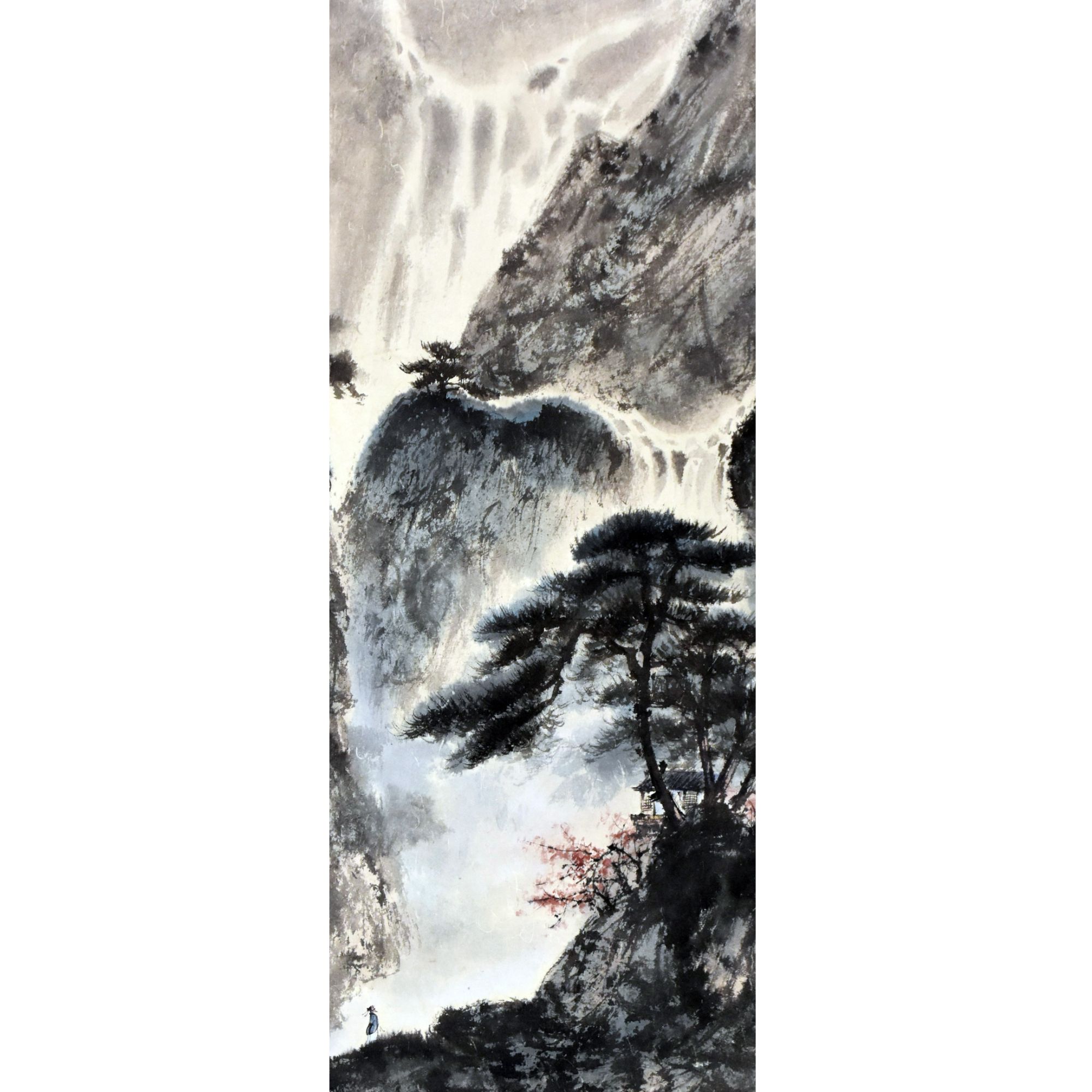 HM7207 访友图 95×45cm 纸本立轴 3.8平尺