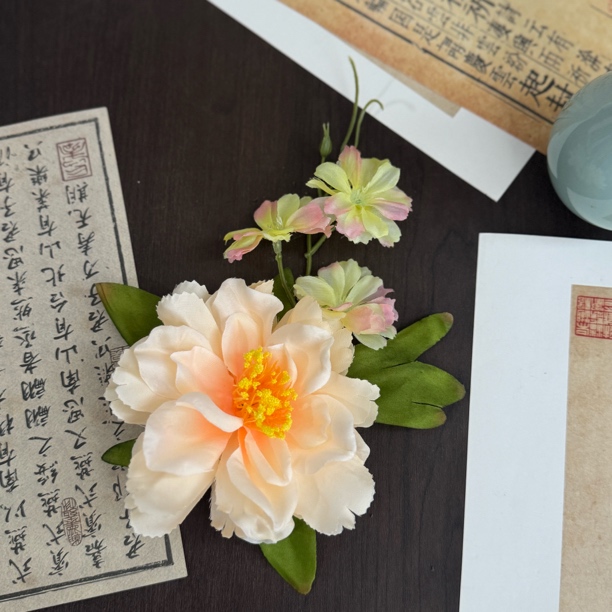 黄色【洛神香】古风汉服配饰