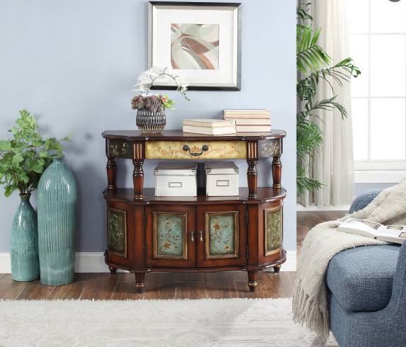 长97宽39高84.5美式乡村可移动玄关柜复古置物玄关网红家具