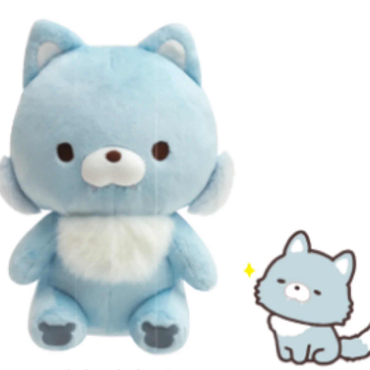 【SAN-X正品】轻松熊毛绒公仔小狼 