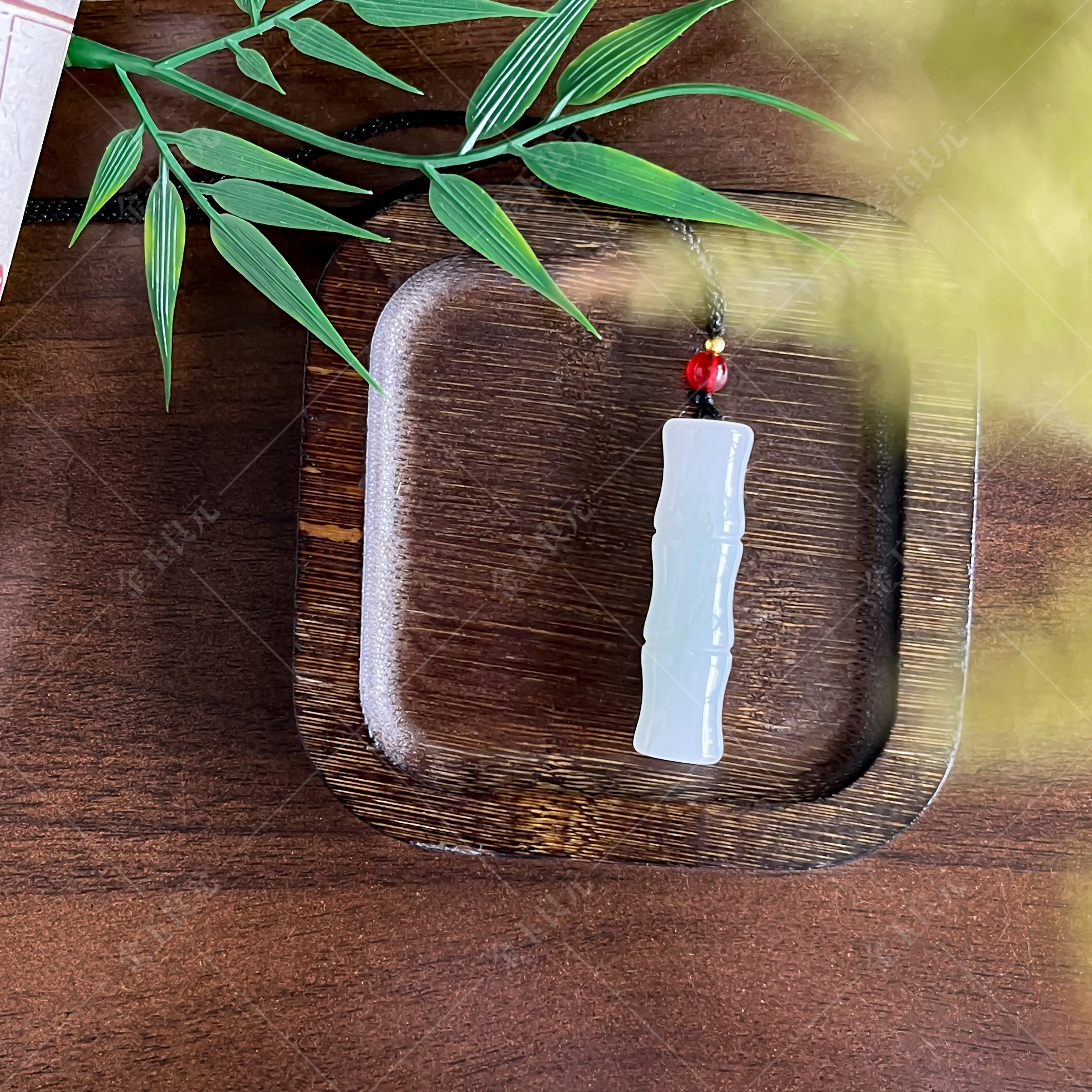 新疆正品天山翠竹节项链民族风玉石吊坠节节高升挂件