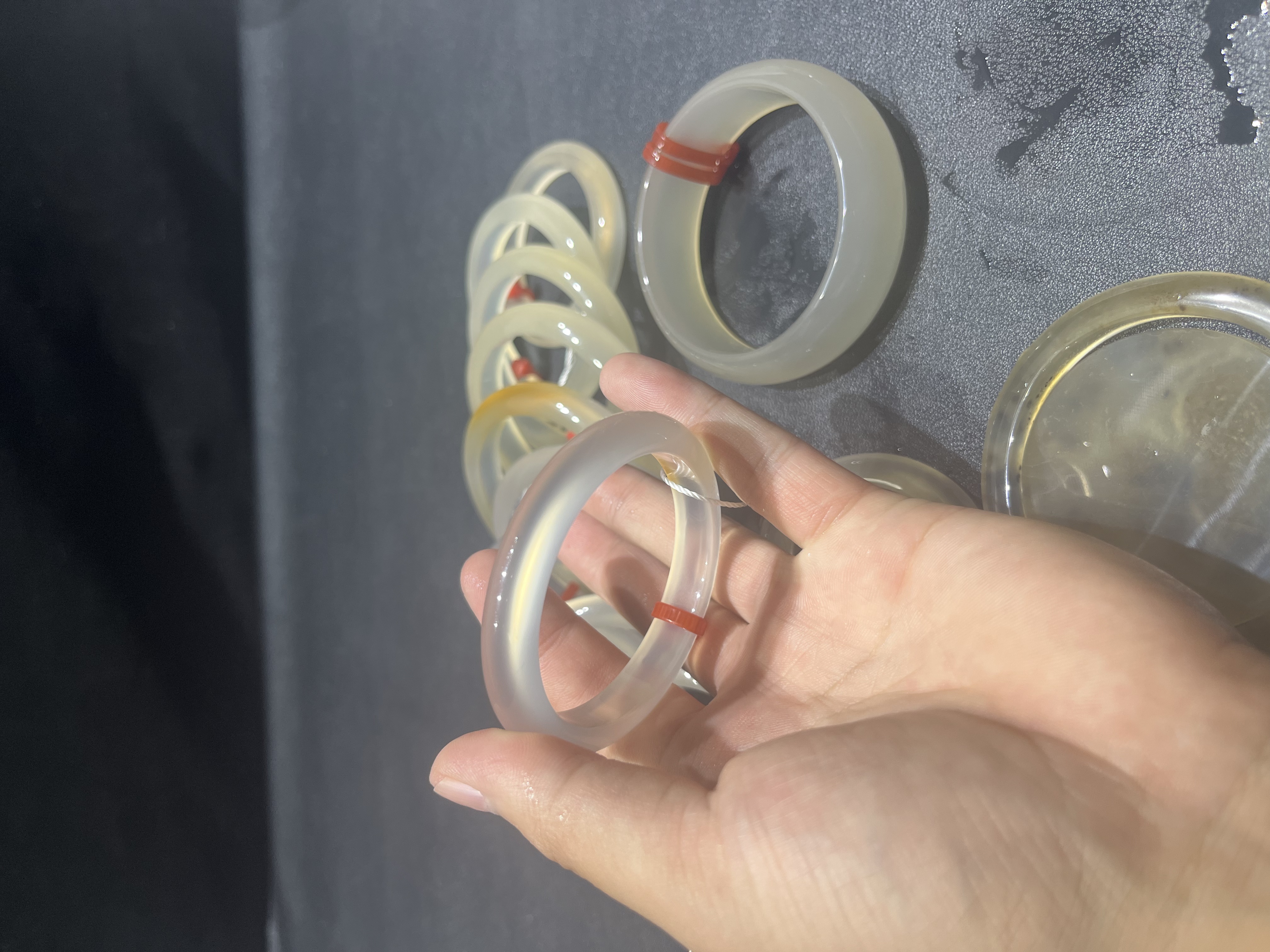甄选玛瑙手镯（尺码表，勿拍）