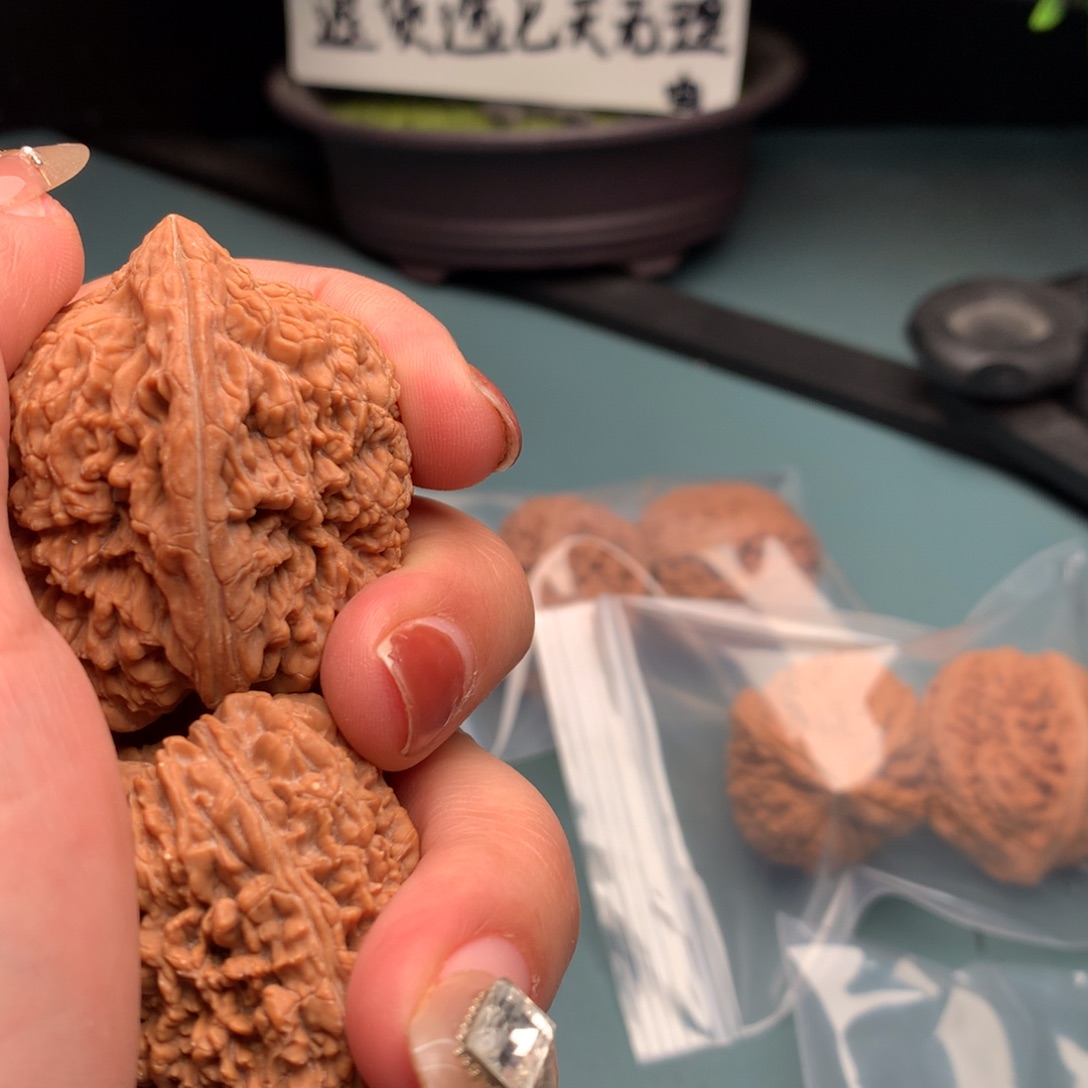 文玩核桃把件全品蒜头3435