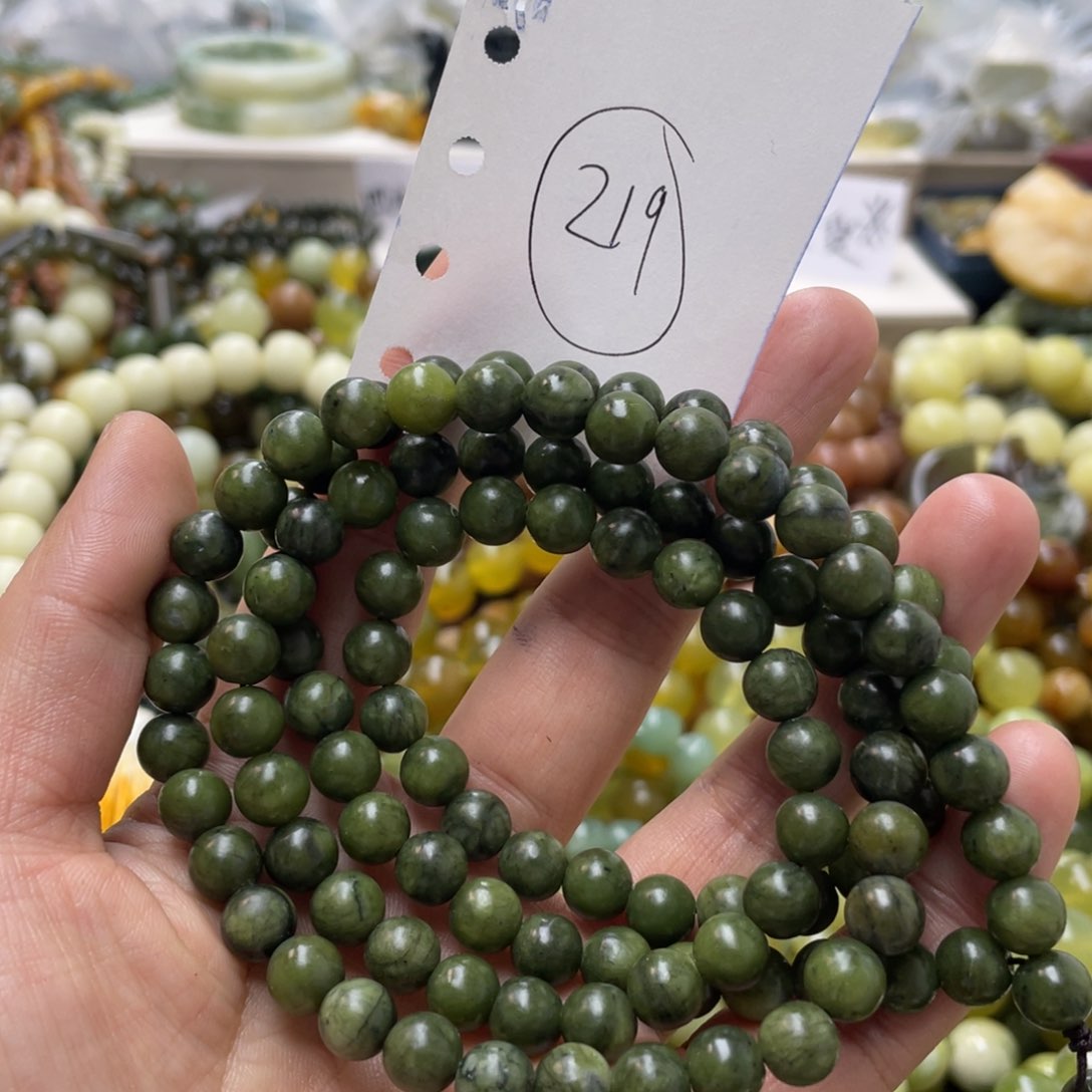 蛇纹石玉手链未镶嵌