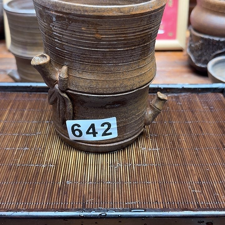 纯手工制作粗陶茶具