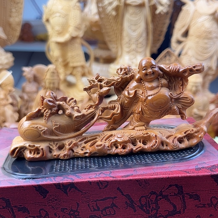 柏木（崖柏）布袋弥勒