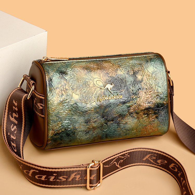 【JYP】长23宽11高16大容量女士时尚单肩斜挎包高级感2028-6绿色