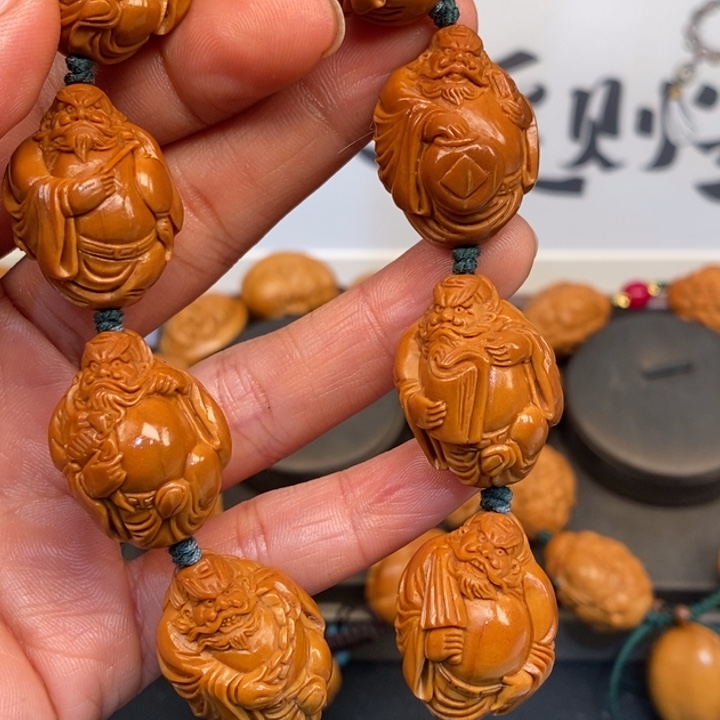 橄榄核手串/手链橄榄核雕钟馗