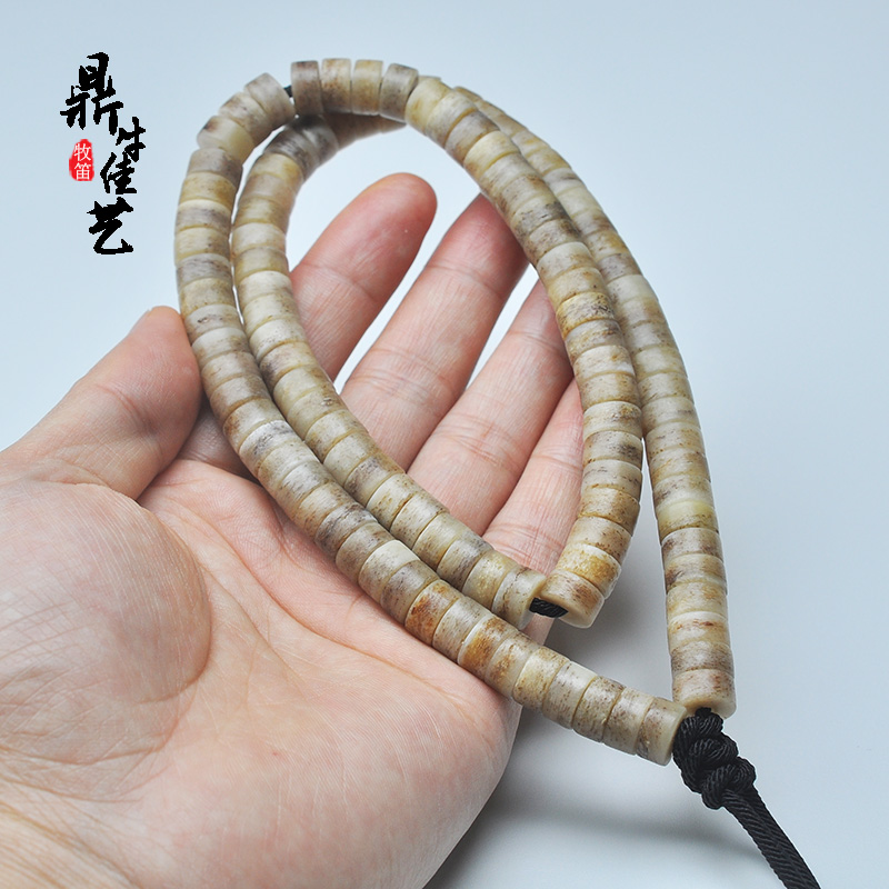 无漂白无泡油无做旧 本色驼噶藏传直切108颗骆驼骨念珠手持三界骨