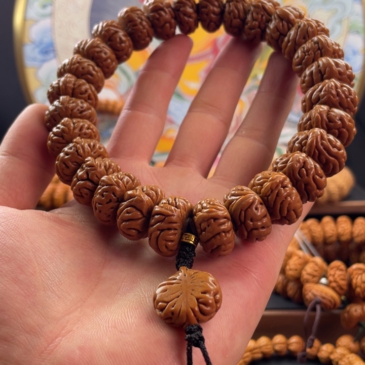 桃核手串焦**子20大肠手持