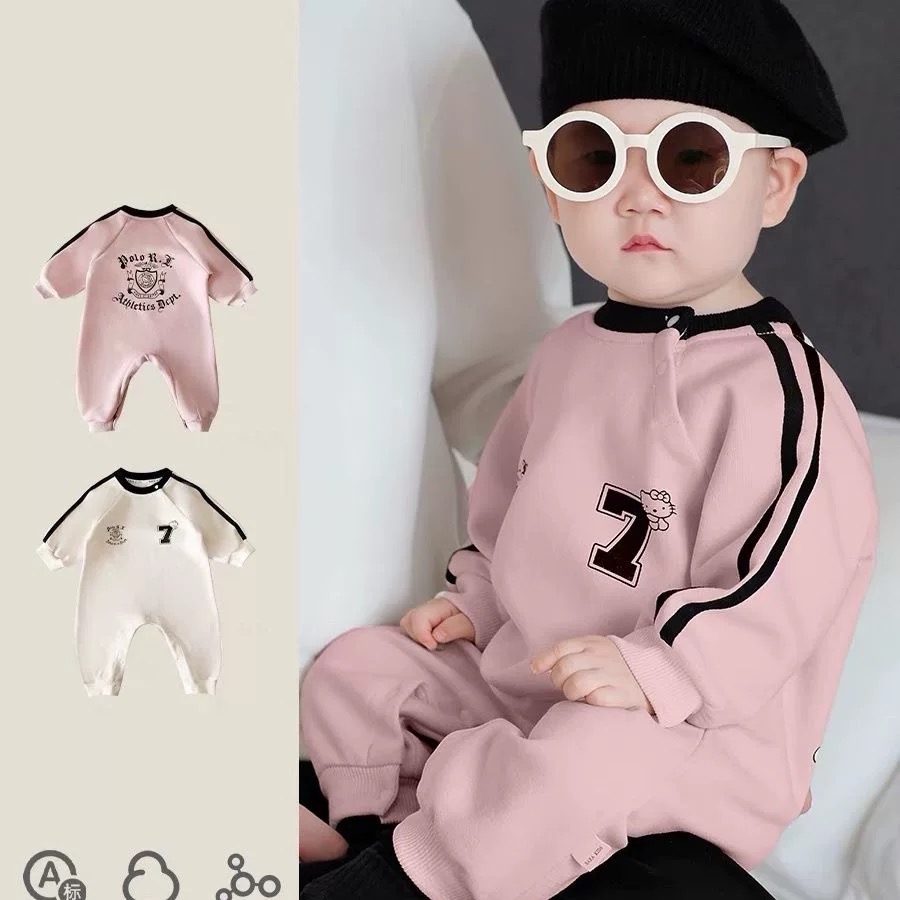 宝宝衣服春秋款洋气婴儿连体衣春装超萌婴幼儿外出爬服小月龄哈衣