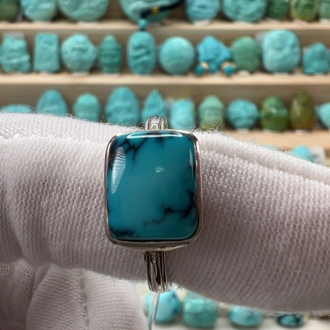 银S925镶嵌绿松石配饰