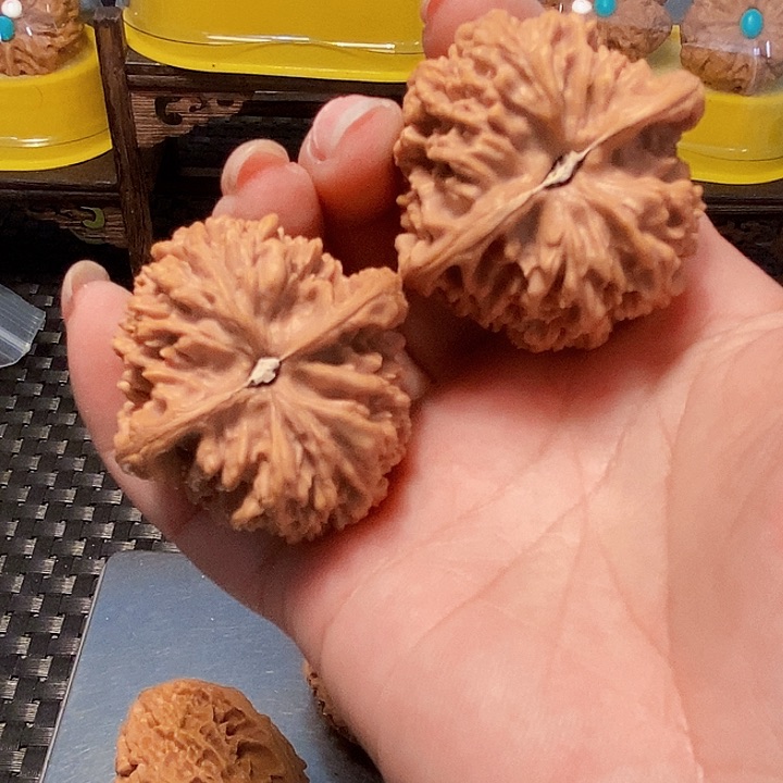 吊坠文玩核桃满天星.边43