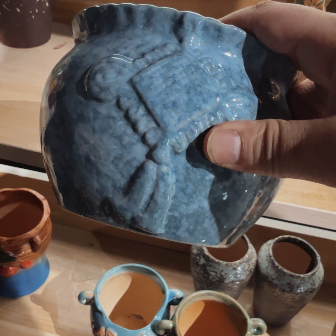 紫砂花盆粗陶盆醋