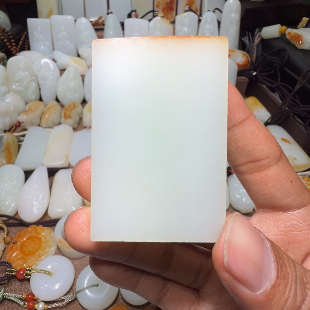 和田玉吊坠(不含链)未镶嵌海*