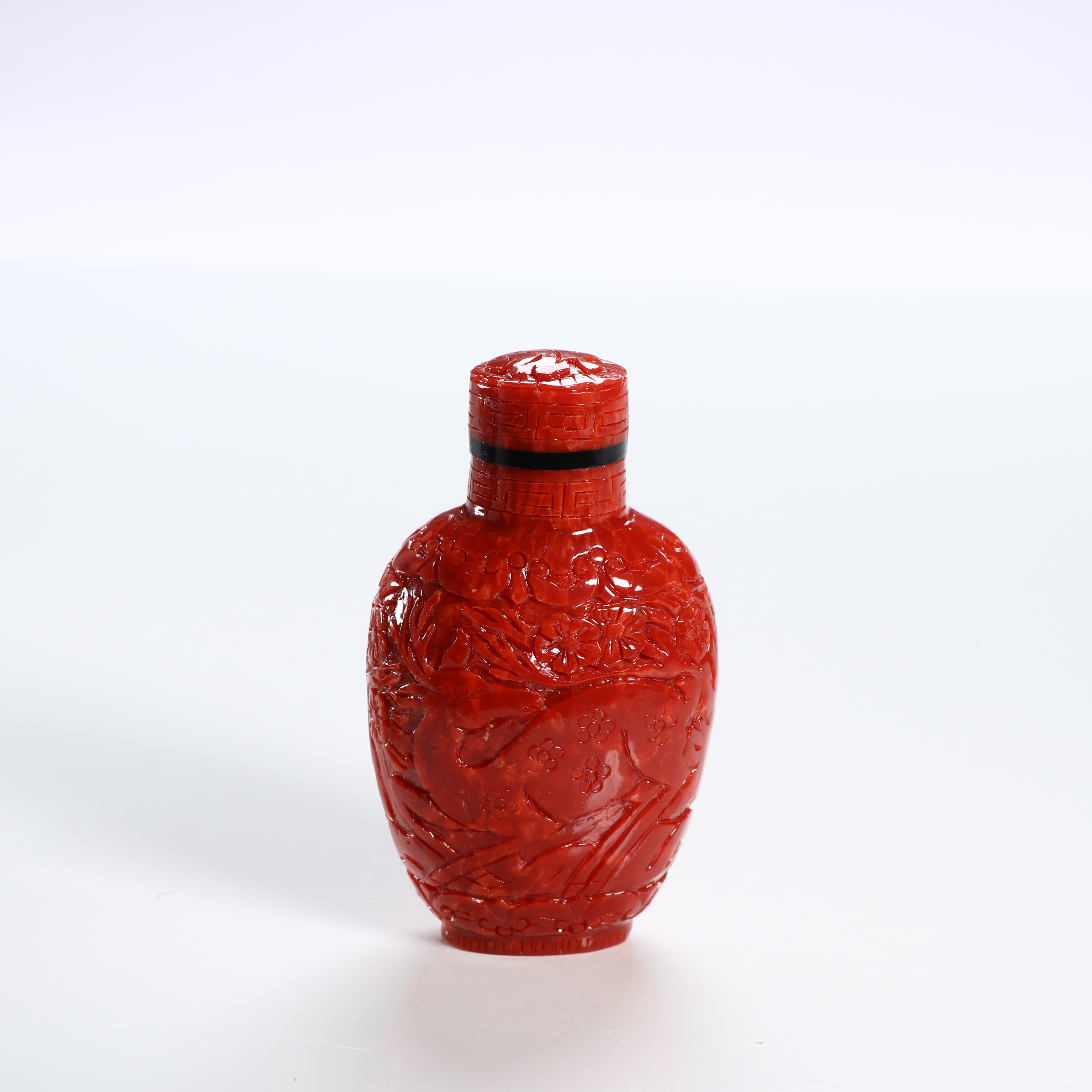 《博古文物》-平安喜鹿鼻烟壶-Xx-250217