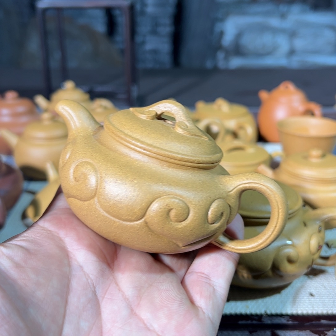 用***6茶壶紫砂全手制作